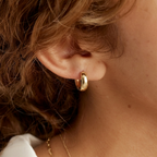 Chunky Huggie Hoops