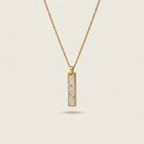 Marble Totem Pendant Necklace