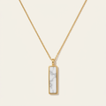 Marble Totem Pendant Necklace