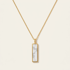 Marble Totem Pendant Necklace
