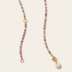 Puka Shell and Color-Bead Necklace