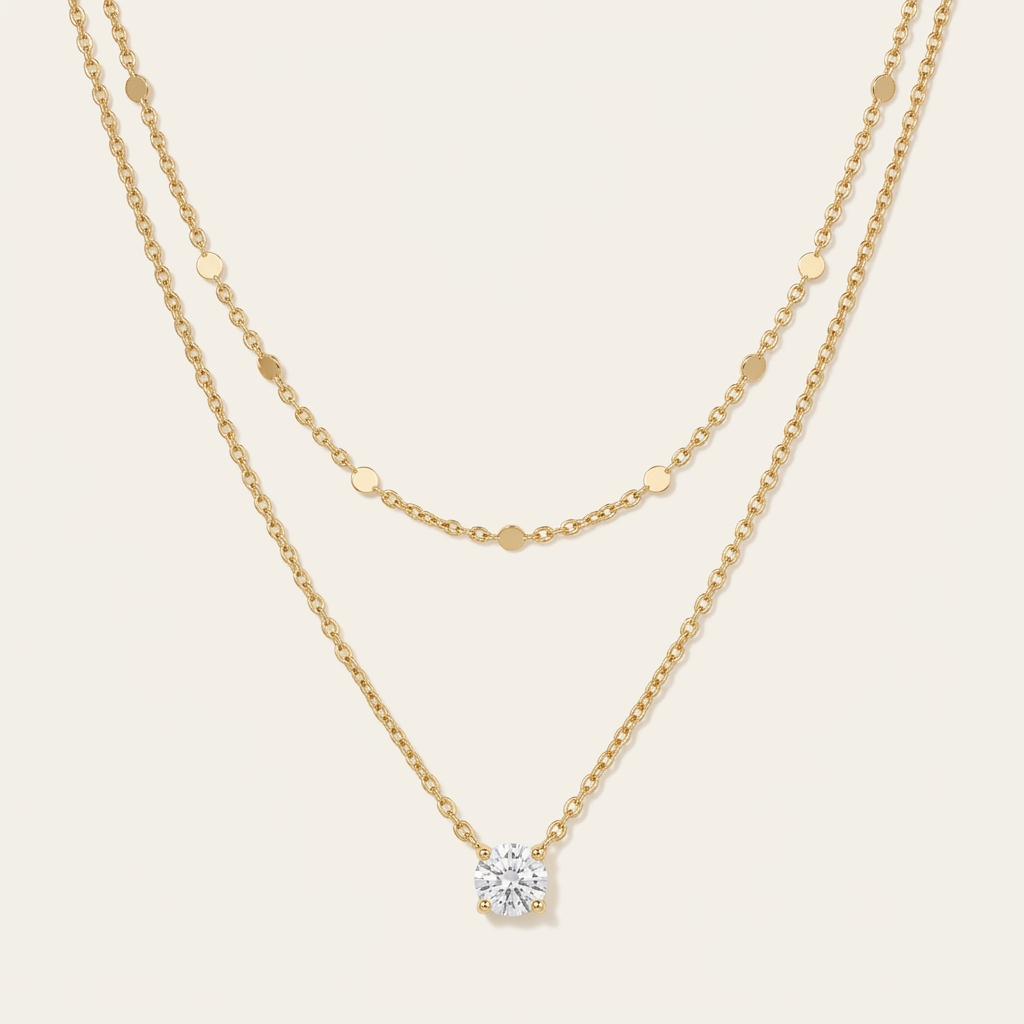 Classic Layered CZ Necklace