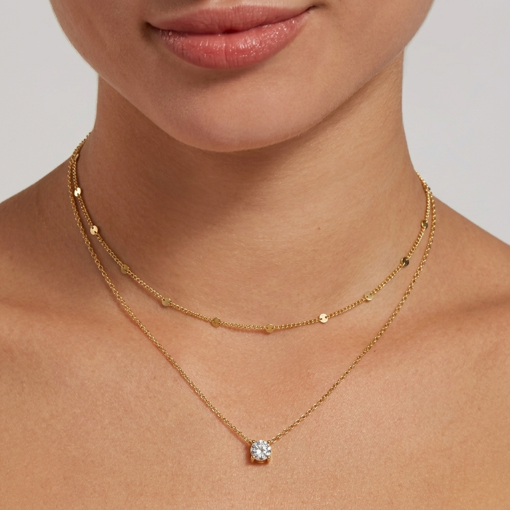 Classic Layered CZ Necklace