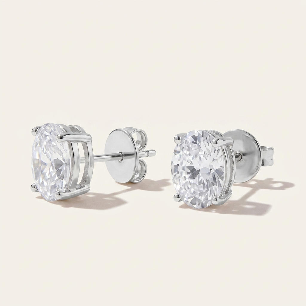 Pure Moissanite Studs