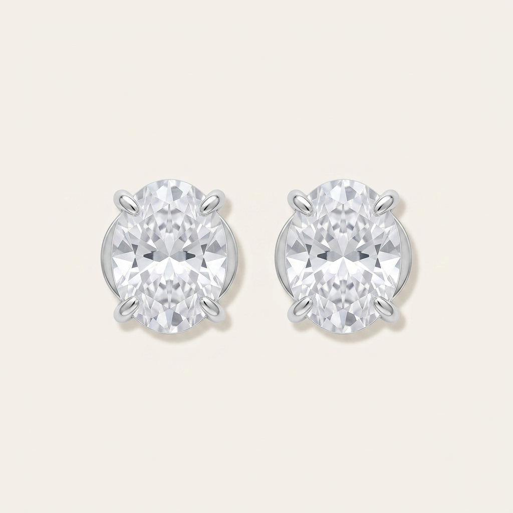 Pure Moissanite Studs