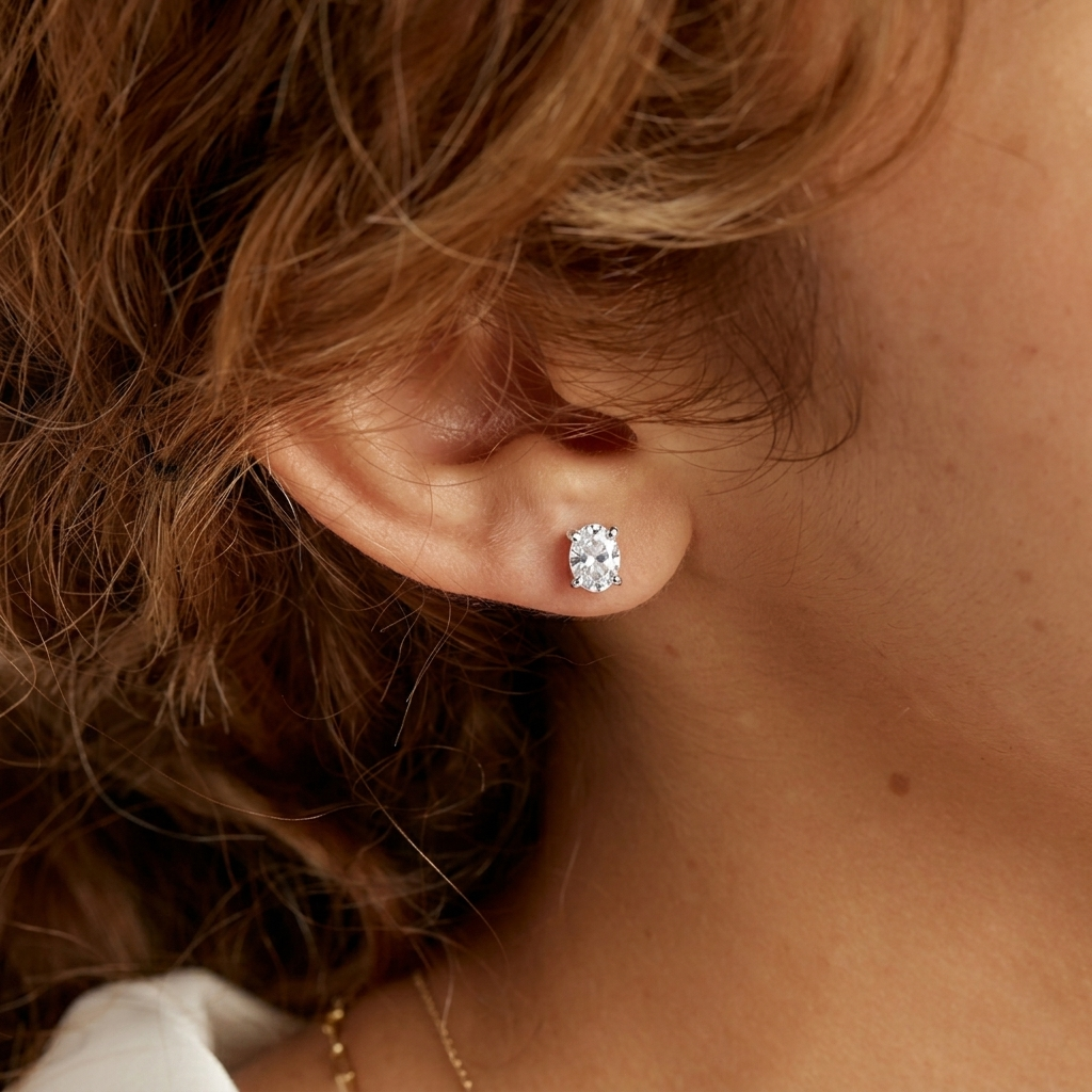 Pure Moissanite Studs
