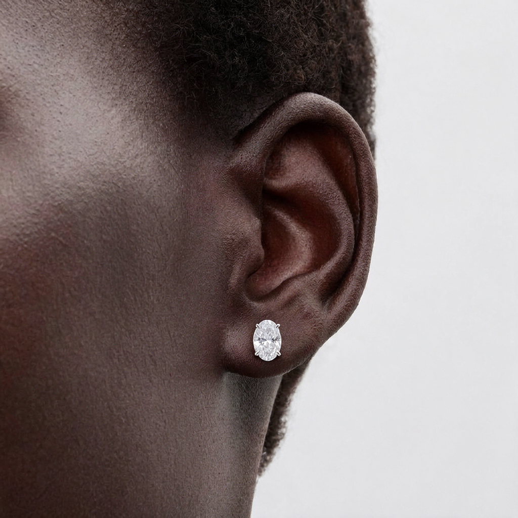 Pure Moissanite Studs