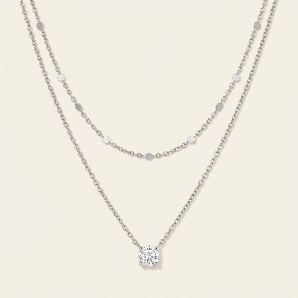Classic Layered CZ Necklace
