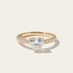 Heart-Cut Zircon Ring