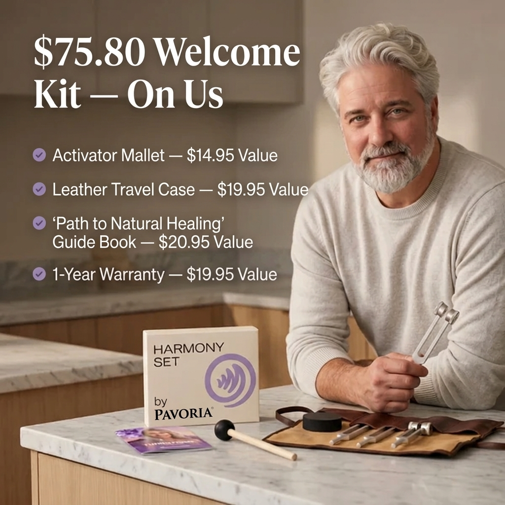 Harmony Tuning Fork Set – 4-Piece Sound Therapy Kit